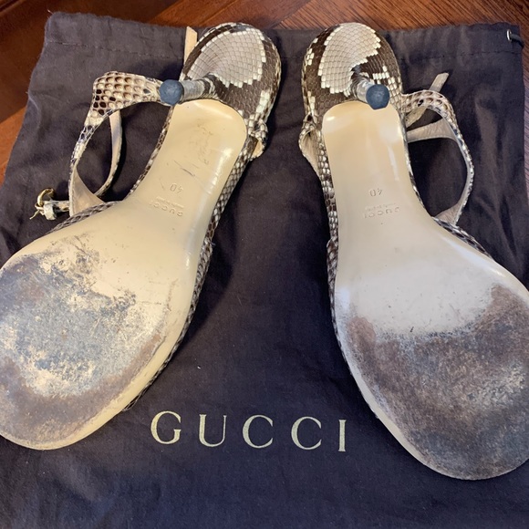 Gucci limited edition snakeskin heels,size 40 in excellent condition - Picture 3 of 8